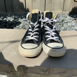 black converse high top chuck taylor all star women’s 7